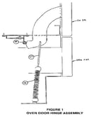 Figure 1 oven door hinge assembly