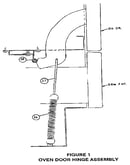 Figure 1 oven door hinge assembly