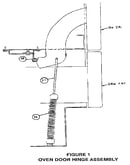 Figure 1 oven door hinge assembly
