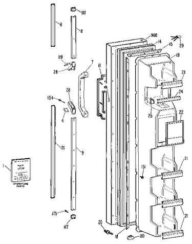 Freezer door