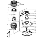 Toyotomi DOUBLE CLEAN 90 functional replacement parts diagram