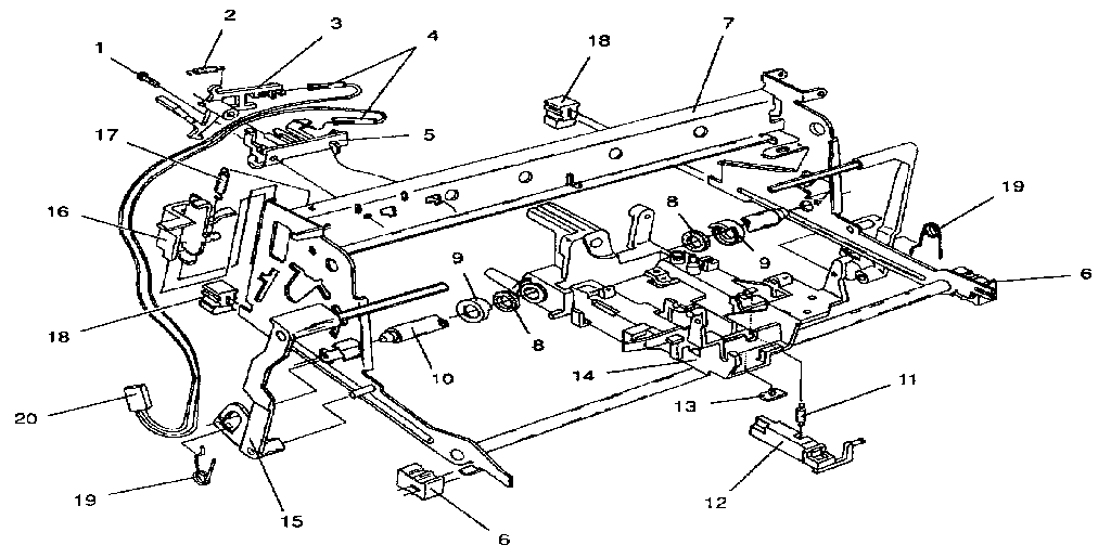 CARRIER MOLDING, RAILS, AND FRAMES