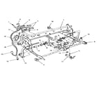 Smith Corona MARK 1000 (5NWC) carrier molding, rails, and frames diagram
