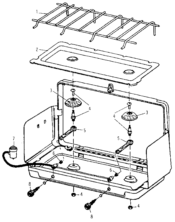 Two burning deluxe folding cookstove