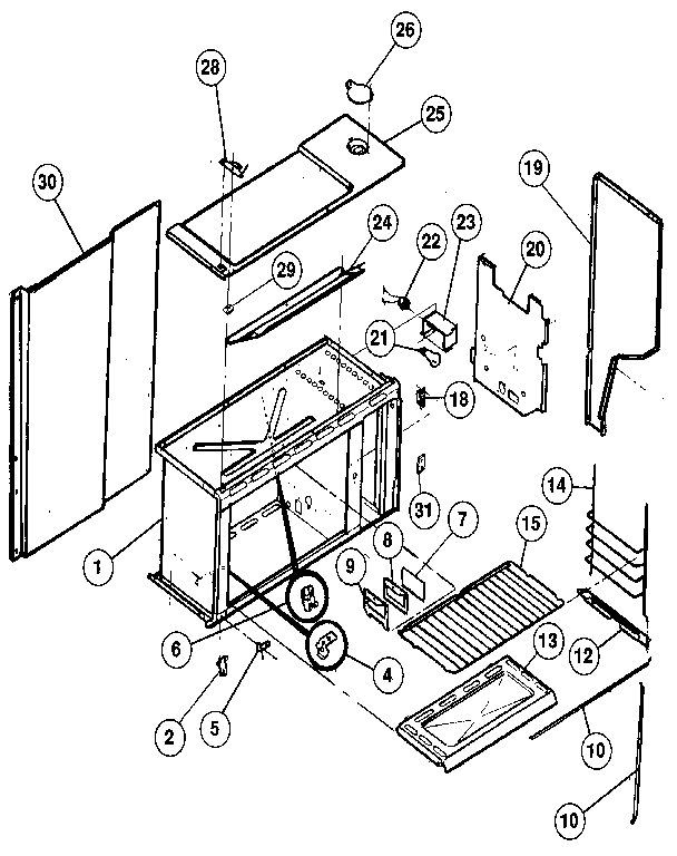 Upper oven