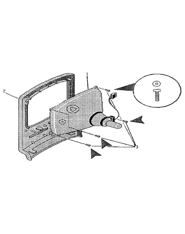 Front bezel crt assembly