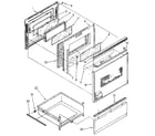 Whirlpool RF365PXXN1 door and drawer parts diagram