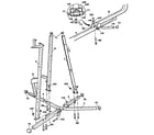 Weider E8800 base & upright assembly diagram