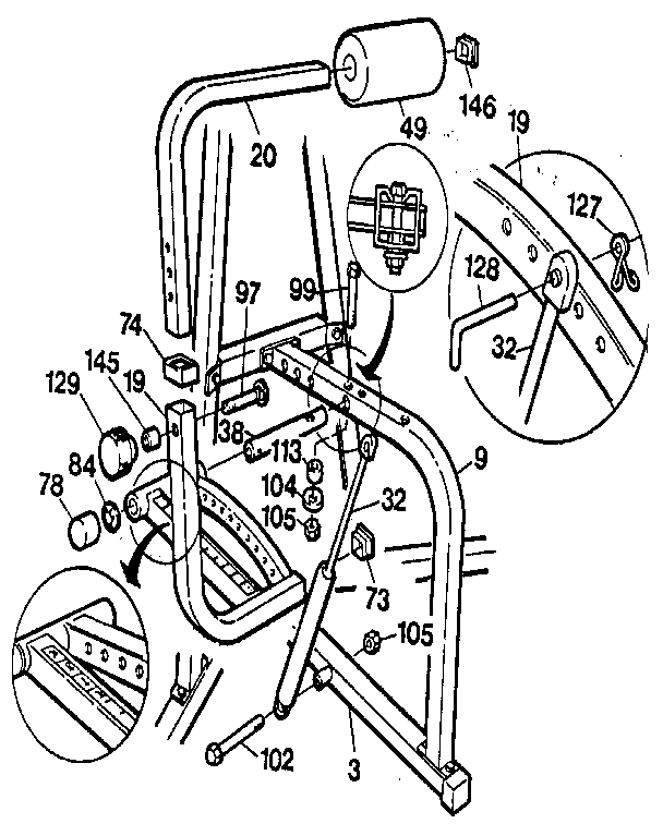 AB/BACK LEVER ARM ASSEMBLY