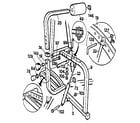 Weider E8800 ab/back lever arm assembly diagram