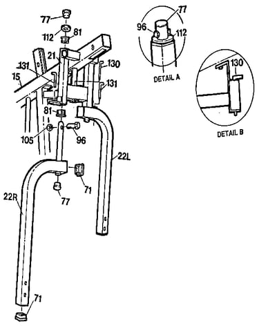 Pec-deck arms