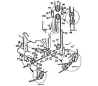 Weider E8800 lower pulleys and cables diagram