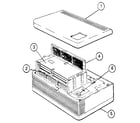 Trion 442501-001 functional replacement parts diagram