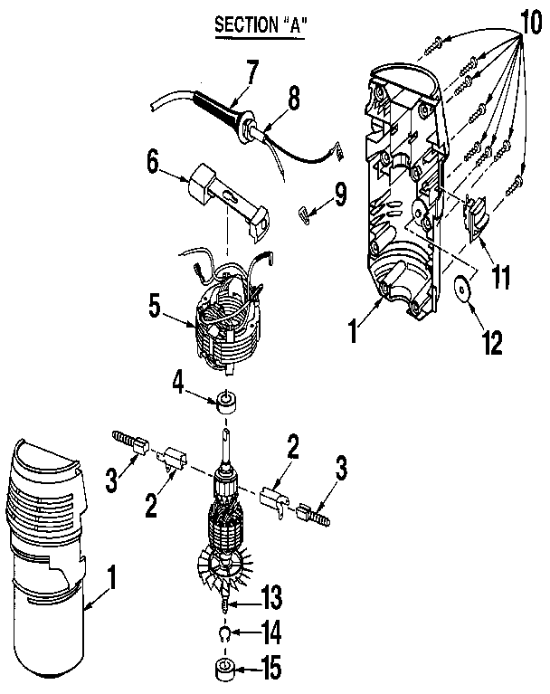 Housing and armature assembly