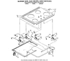 KitchenAid KGCT305XBL2 burner section diagram