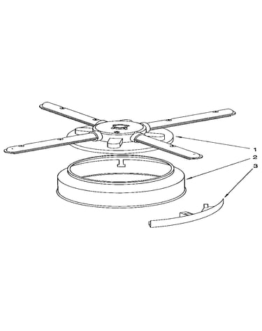 Lower washarm and strainer