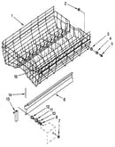 Upper rack and track
