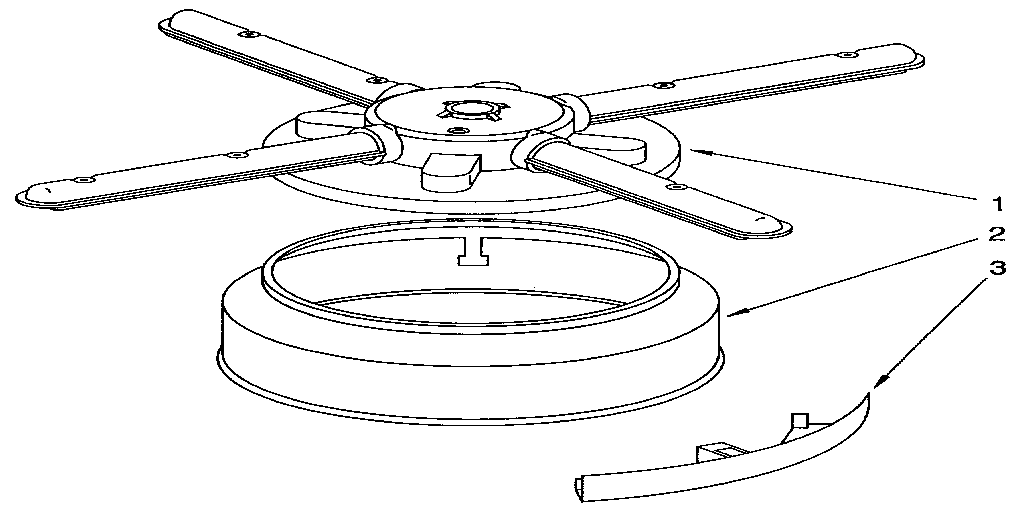 Lower washarm and strainer