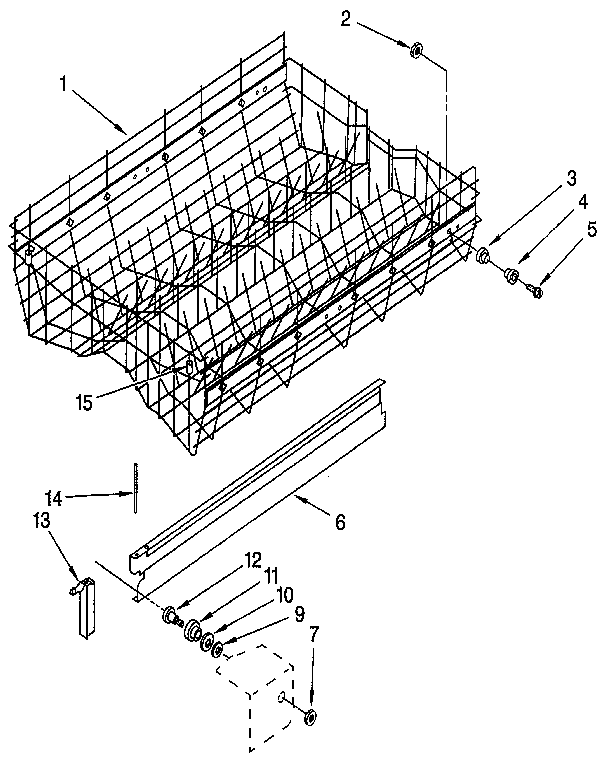 Upper rack and track