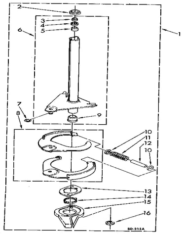 Brake and drive tube