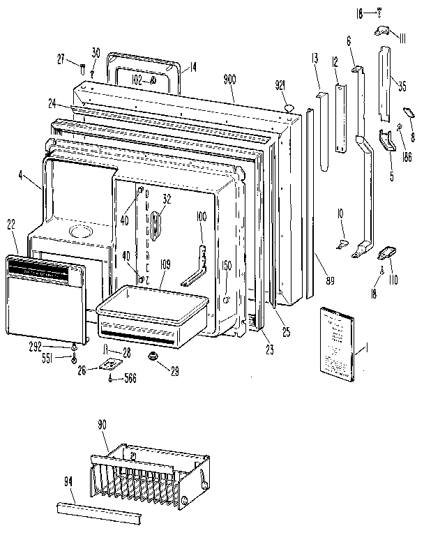 FREEZER DOOR