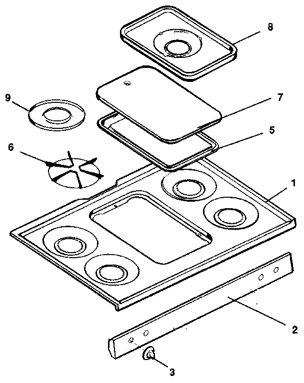 Cooktop section