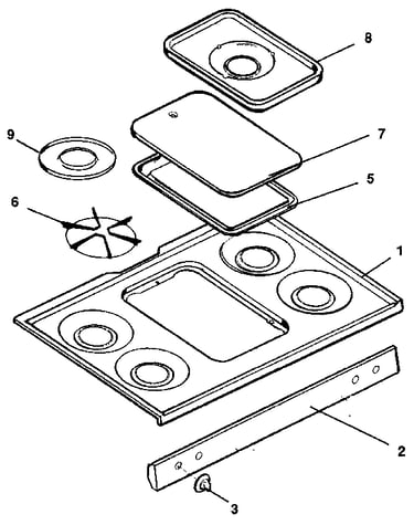 Cooktop section