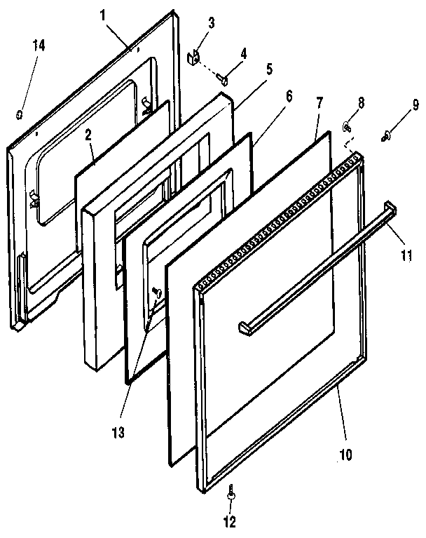 Oven door