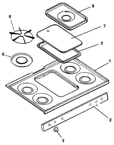 Cooktop section