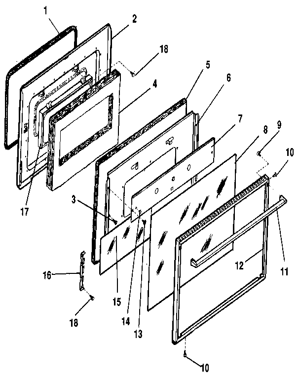 Oven door