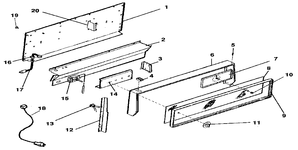 Backguard section