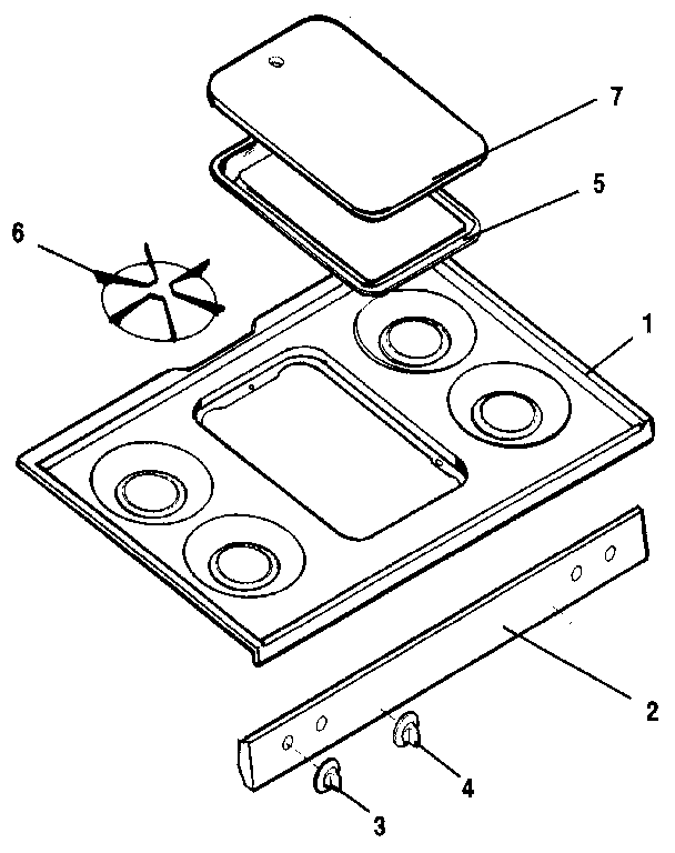 Cooktop section