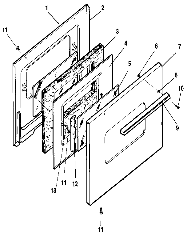 Oven door