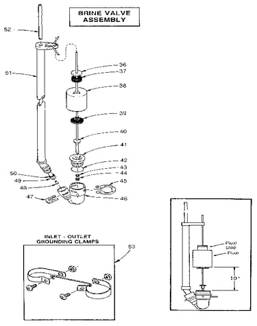 Brine valve assembly