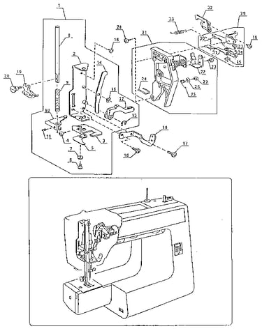 Presser bar assembly