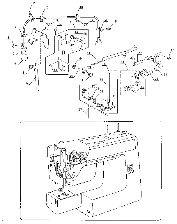 Needle bar unit