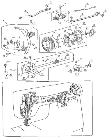 Zigzag guide assembly
