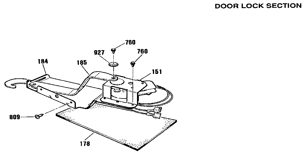Door lock section