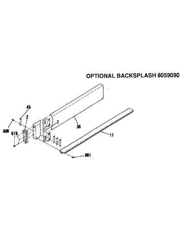 Optional backsplash 8059090