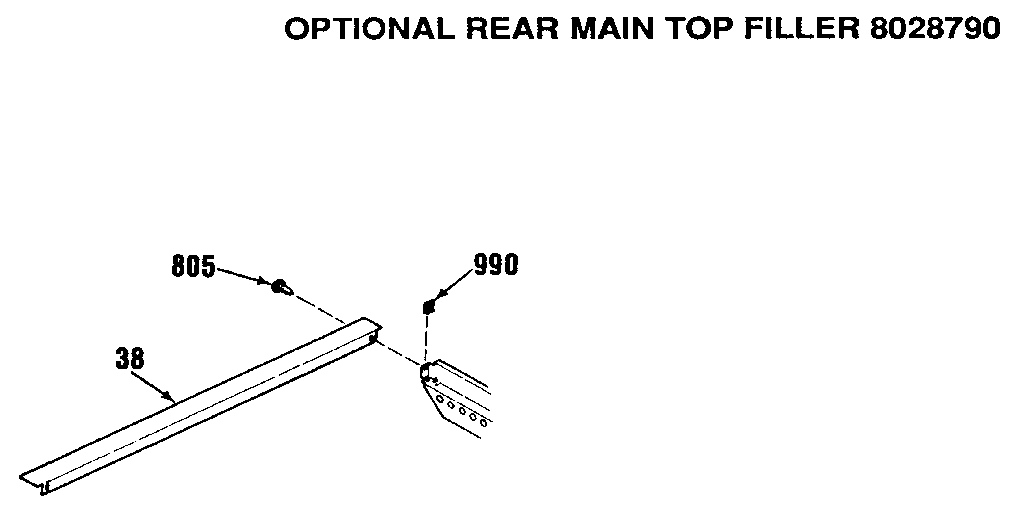 Optional rear main top filler 8028790