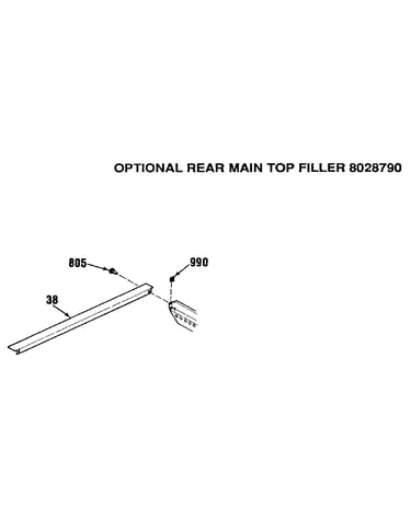 Optional rear main top filler 8028790