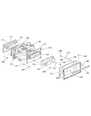 Oven door section