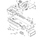 Kenmore 1069517682 motor and ice container diagram