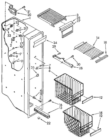 Freezer liner