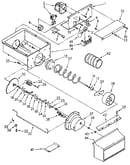 Motor and ice container