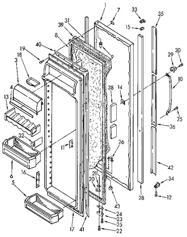 Refrigerator door