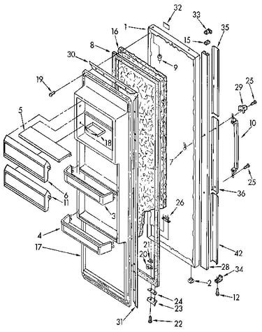 Refrigerator door