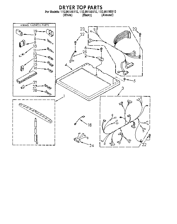 Dryer top