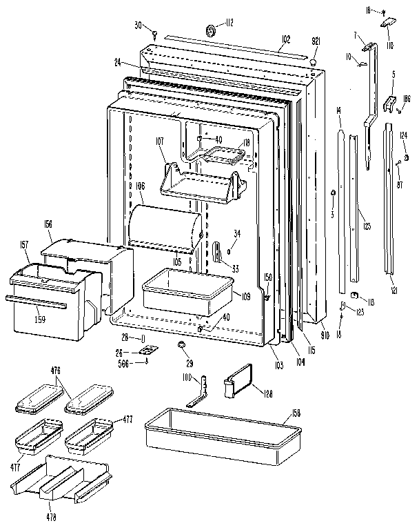 Fresh food door