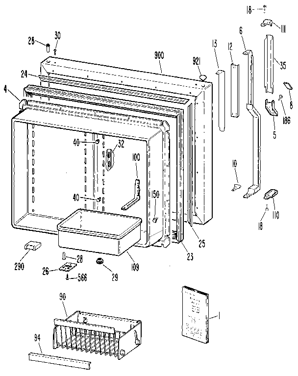 FREEZER DOOR